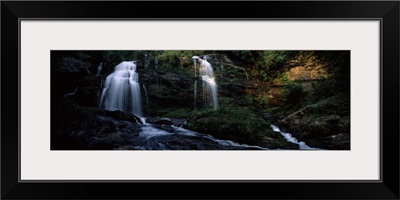 Waterfall in a forest, Long Creek Falls, Chattooga River, South Carolina