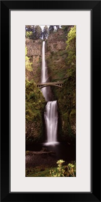 Waterfall in a forest, Multnomah Falls, Columbia River Gorge, Oregon,