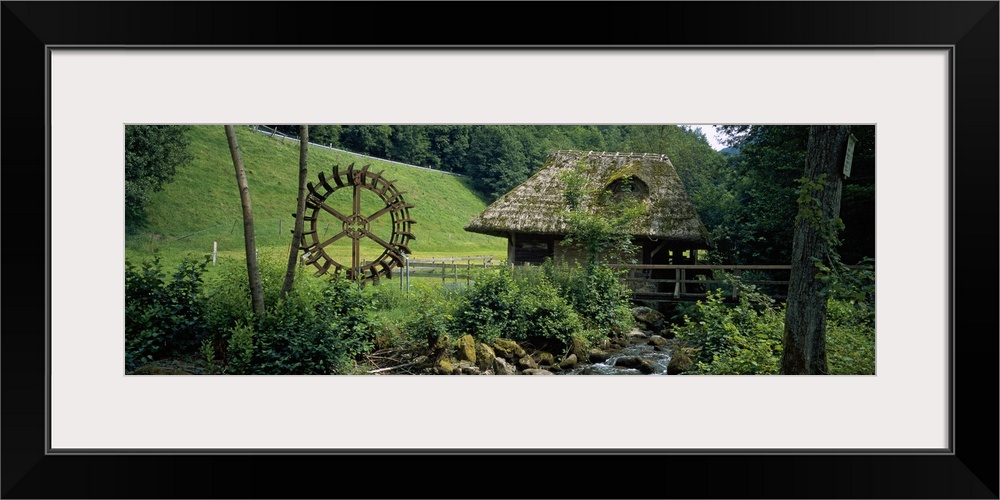 Watermill at a river, Black Forest, Glottertal, Germany