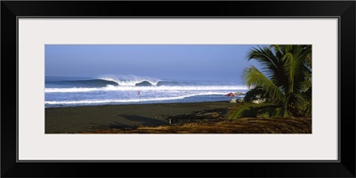 Waves breaking on the beach, Colima, Mexico