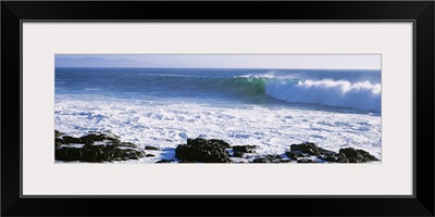 Waves breaking on the coast, Baja California, Mexico