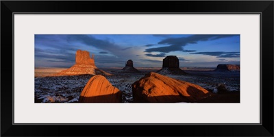 Winter Evening at Monument Valley AZ