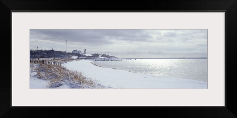 Winter Nobska Lighthouse Woods Hole MA