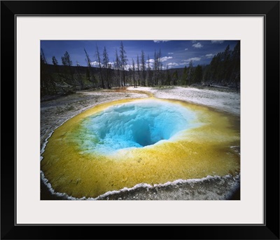 Wyoming, Yellowstone National Park, Morning Glory Pool, Thermal pool in the park