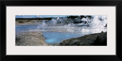 Wyoming, Yellowstone National Park, Porcelain Basin, View of the Norris Geyser Basin