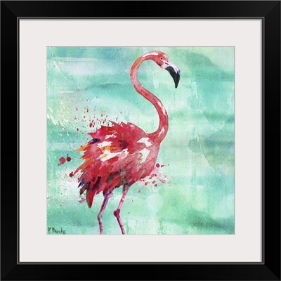 Arianna Flamingo I - Turquoise