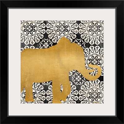 Boho Elephant I - Black