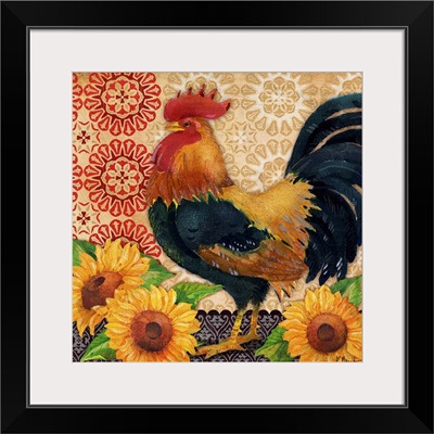 Roosters and Sunflowers II