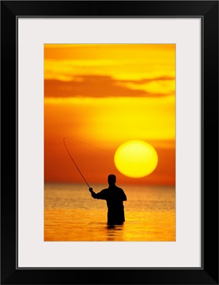 Fly Fisherman in the Florida Keys