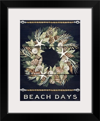 Beach Days Shell Wreath