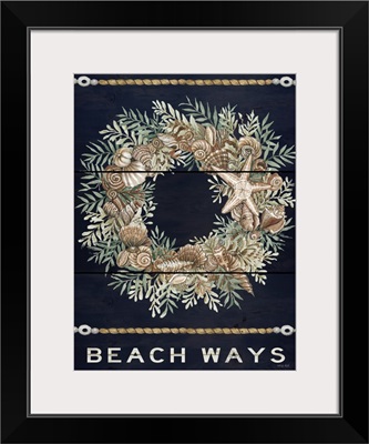 Beach Ways Shell Wreath