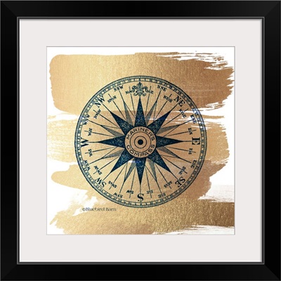 Brushed Gold Compass Rose