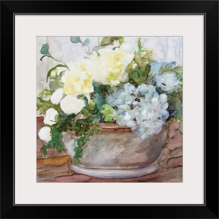 Country Basket Of Blooms II