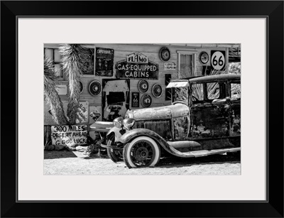 Black And White Arizona Collection - Retro Car Route 66