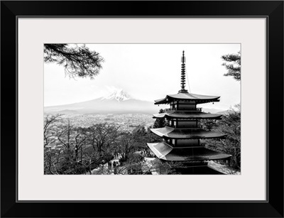 Black And White Japan Collection - Chureito Pagoda