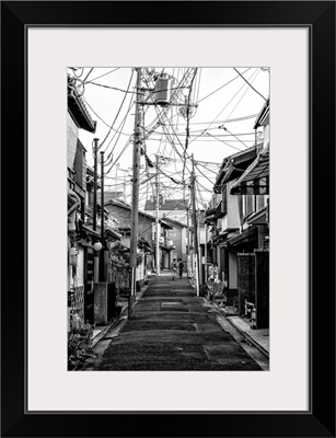 Black And White Japan Collection - Kyoto Street Scene III