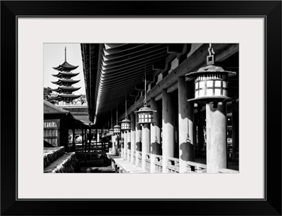 Black And White Japan Collection - Miyajima Temple