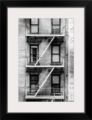 Black And White Manhattan Collection - Fire Escape Stairs