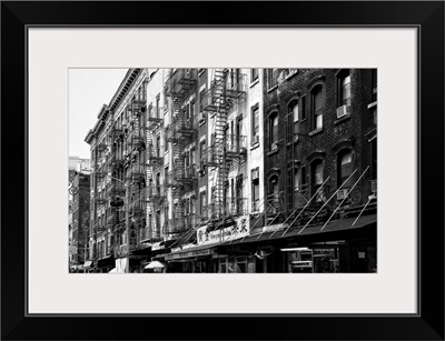 Black And White Manhattan Collection - NYC Chinatown Buildings