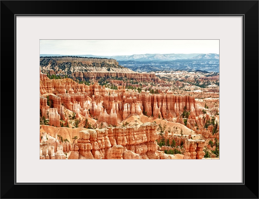 Fine art photo of the rock formations in Bryce Canyon in the desert, Utah.