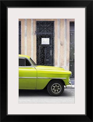 Cuba Fuerte Collection - Lime Green Classic Car