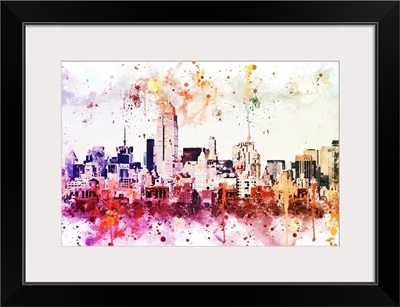 NYC Watercolor Collection - Manhattan View II