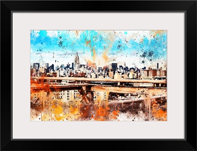 NYC Watercolor Collection - Manhattan View III