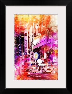 NYC Watercolor Collection - Times Square by Night