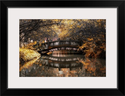 Romantic Bridge in Autumn