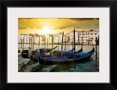 Venetian Sunlight - Evening Gondolas