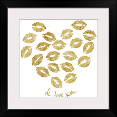 I Love You Gold Lips