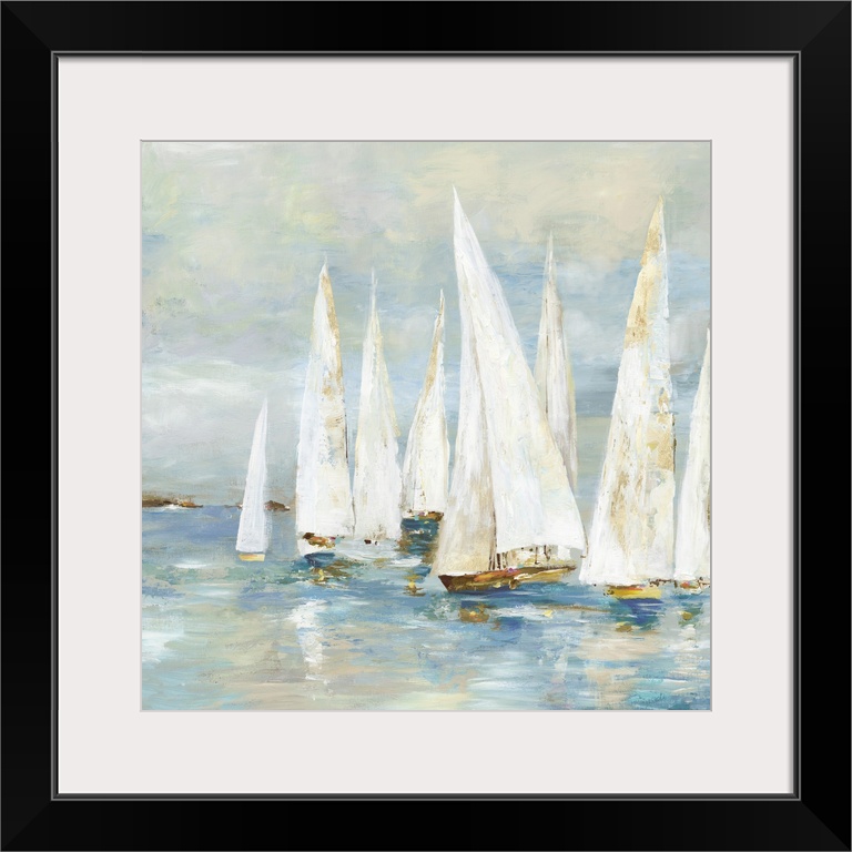 White Sailboats