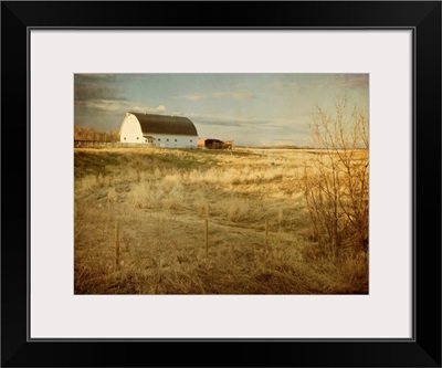 Prairie Barn In Morning