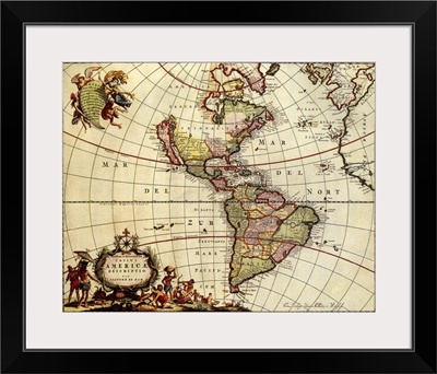 Map of the Americas 1685