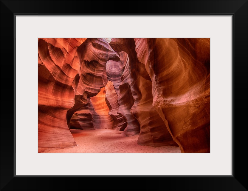 Interior view of Antelope Canyon on Navajo land.