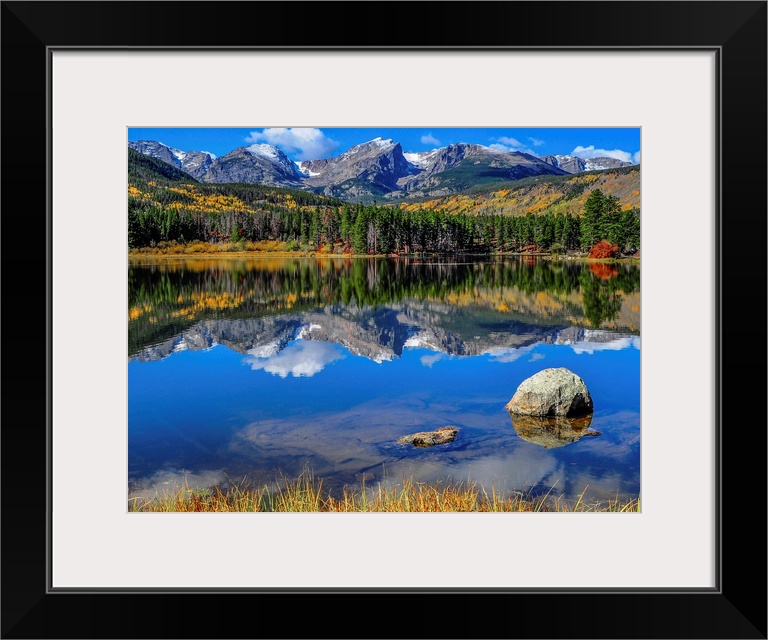 A pristine lake in Rocky Mountain National Park, Colorado.