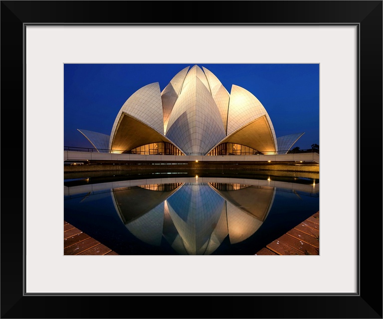 Only Baha'i temple in Asia, Lotus Temple, Delhi, India.