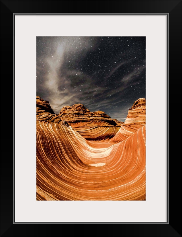 The Wave, located on the slopes of North Coyote Buttes, in the Paria Canyon-Vermilion Cliffs Wilderness Area.