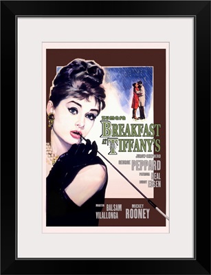 Audrey Hepburn Breakfast at Tiffanys Green Text