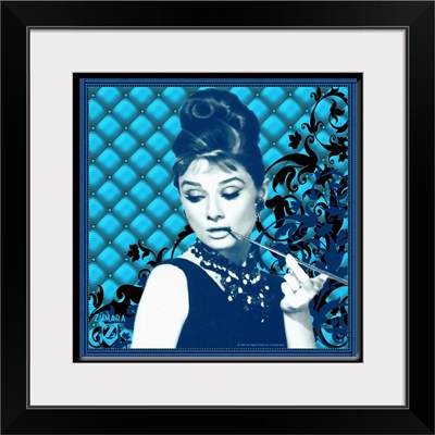 Audrey Hepburn Padded Floral Blue