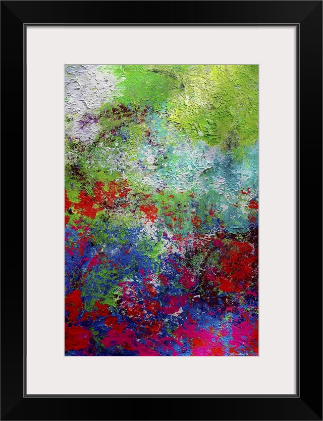 Summer in the garden in this abstract impressionistic painting by RD Riccoboni.
