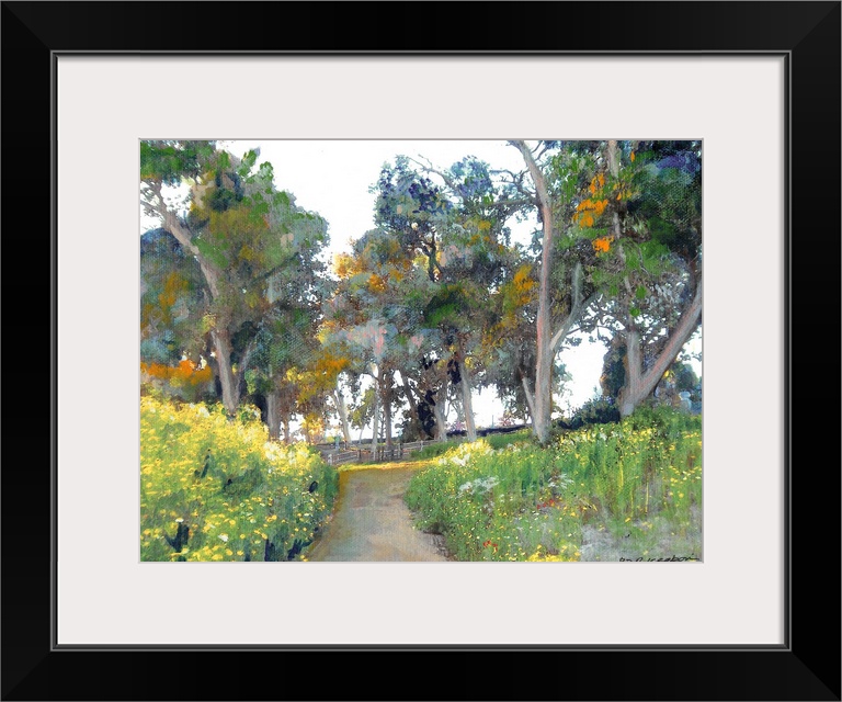 Meadow in cabrillo canyon, Balboa Park, San Diego, California by RD Riccoboni.