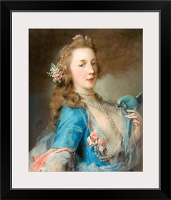 A Young Lady with a Parrot