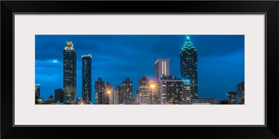 Atlanta, Georgia city skyline at night