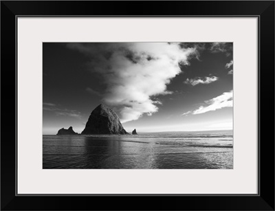 Black and White Haystack Rock, Cannon Beach, Oregon