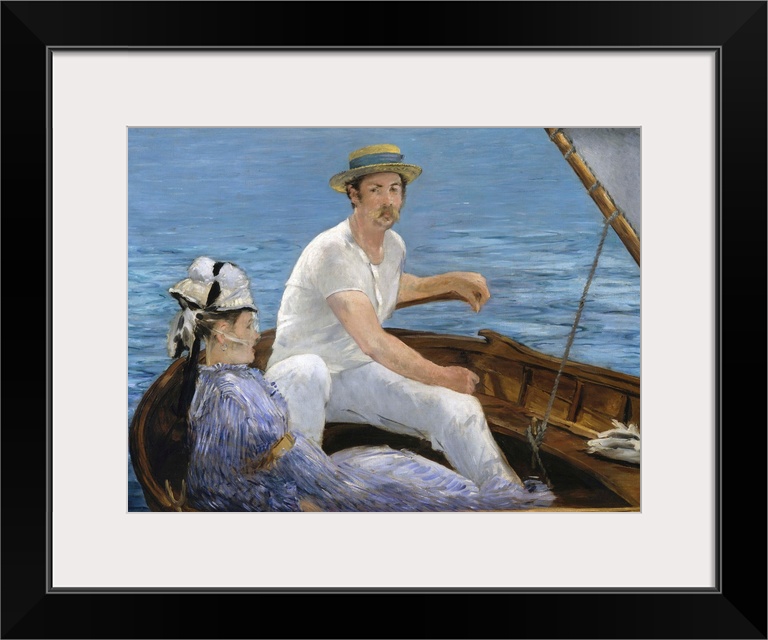 Manet summered at Gennevilliers in 1874, often spending time with Monet and Renoir across the Seine at Argenteuil, where B...