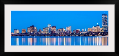 Boston City Skyline at Night