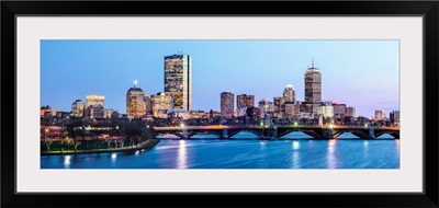 Boston City Skyline at Night