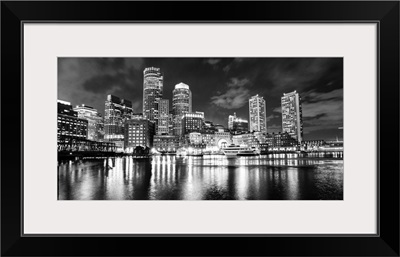 Boston City Skyline at Night