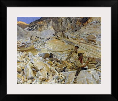 Bringing Down Marble from the Quarries to Carrara